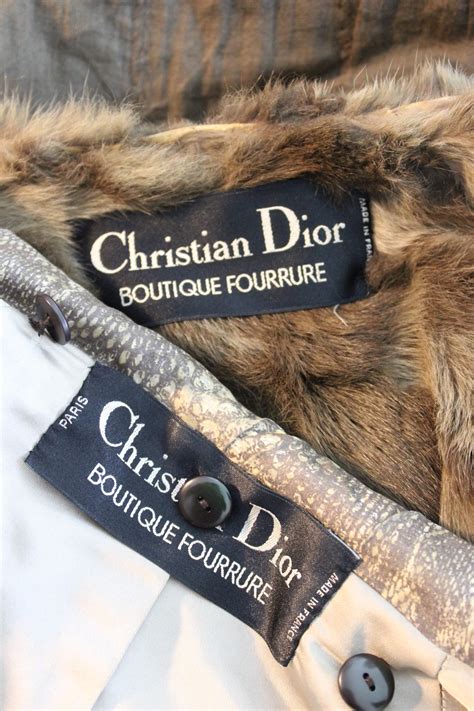 dior fourrure animal|The story of Dior fur .